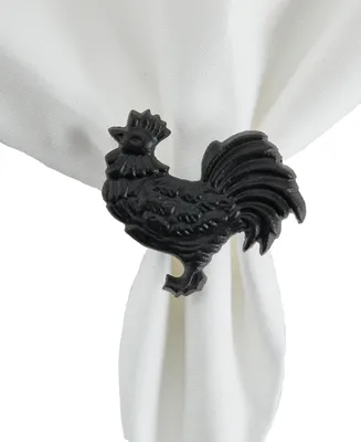 Rooster Napkin Rings, Set of 8
