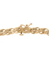 Wrapped in Love Diamond Diagonal Link Bracelet (1 ct. t.w.) in 10k Gold, Created for Macy's