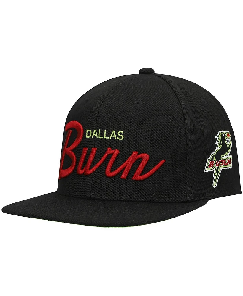 Men's Black, Green Fc Dallas Historic Logo Since '96 Foundation Script Snapback Hat