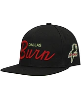 Men's Black, Green Fc Dallas Historic Logo Since '96 Foundation Script Snapback Hat