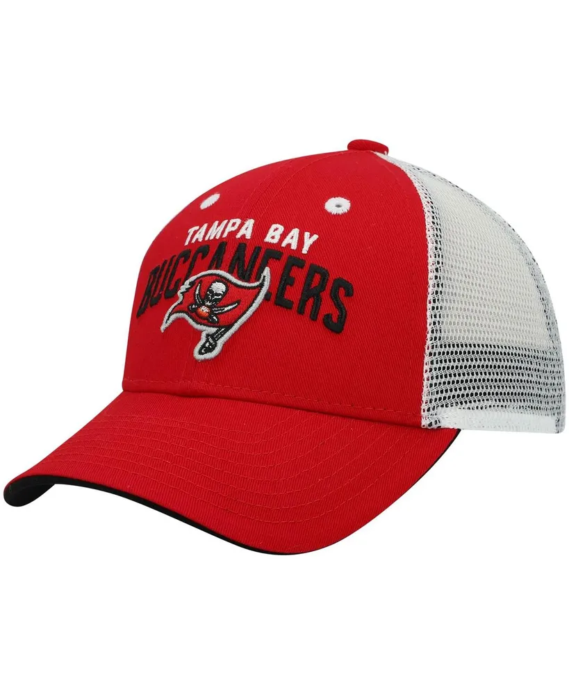 Preschool Boys and Girls Red, White Tampa Bay Buccaneers Core Lockup Mesh Back Snapback Hat