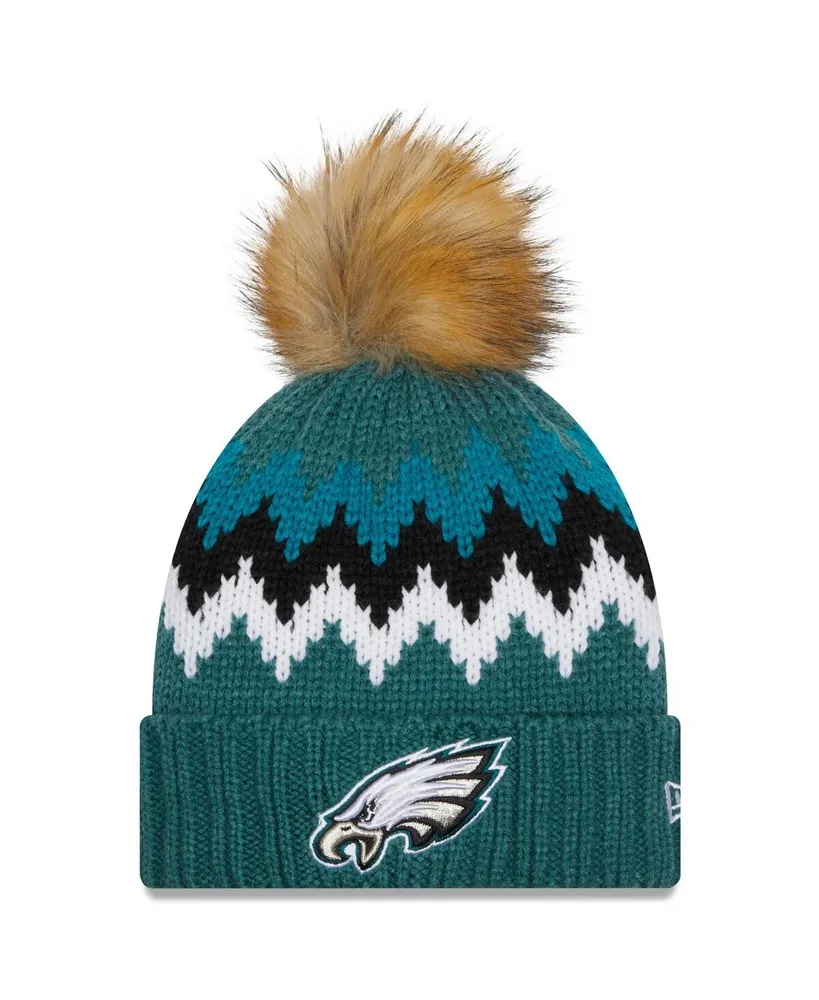 Youth Midnight Green Philadelphia Eagles Basic Cuffed Knit Hat