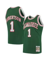 Men's Oscar Robertson Green Milwaukee Bucks Hardwood Classics 1971-72 Swingman Jersey