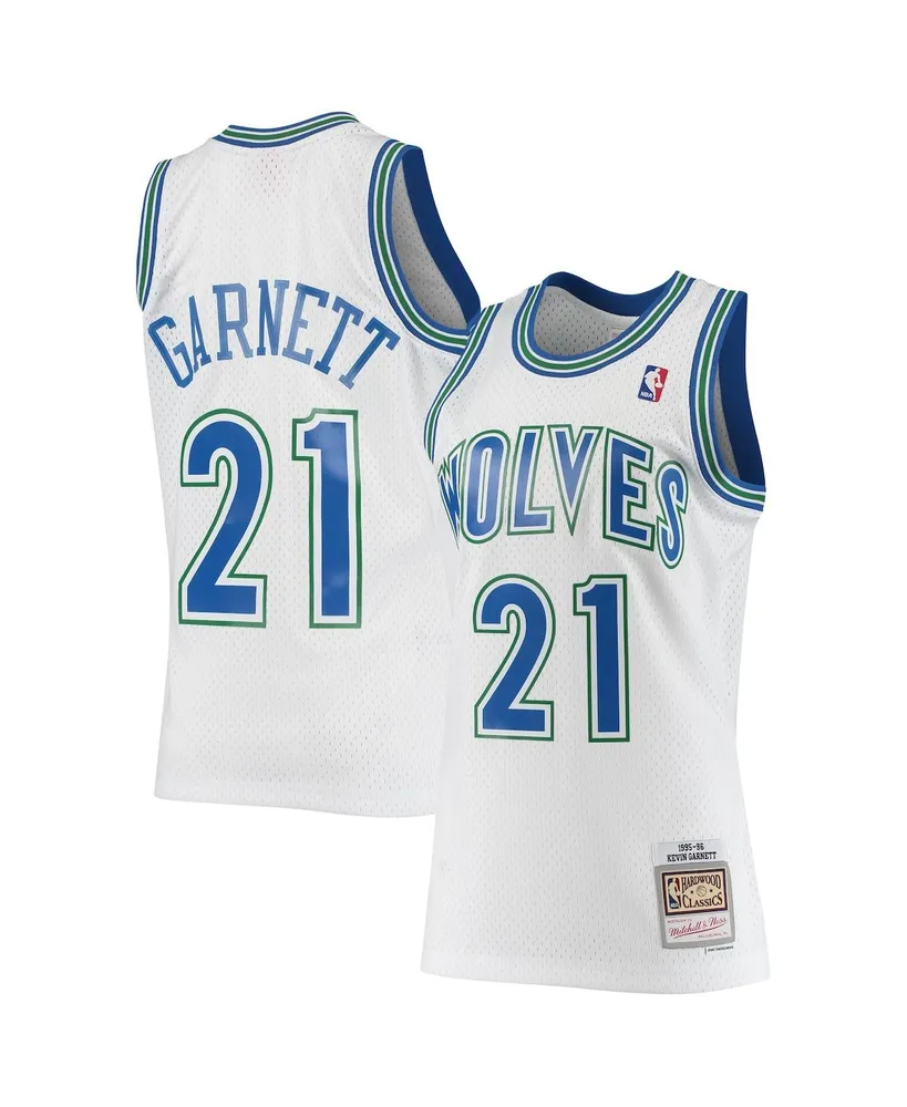 Men's Kevin Garnett White Minnesota Timberwolves 1995/96 Hardwood Classics Swingman Jersey - Statement Edition