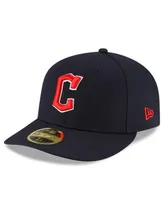 Men's Navy Cleveland Guardians Authentic Collection On-Field Road Low Profile 59Fifty Fitted Hat