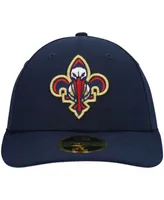 Men's Navy New Orleans Pelicans Team Logo Low Profile 59FIFTY Fitted Hat