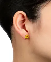 Giani Bernini Crystal Softball Stud Earrings in Sterling Silver, Created for Macy's