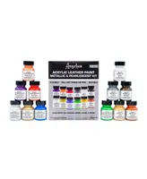 Angelus Metallic Pearlescent Acrylic Leather Paint Kit