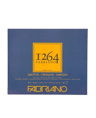 Fabriano 1264 Sketch Pad, 14" x 17" , Glue Bound