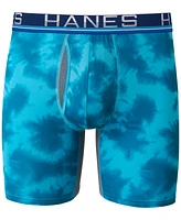 Hanes Men's 4-Pk. Ultimate Sport with X-Temp Total Support Pouch Longer Leg Boxer Briefs