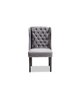 Lamont Modern Contemporary Transitional Wood Wingback Dining Chair