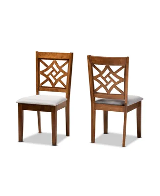 Nicolette Modern and Contemporary Wood Dining Chair Set, 2 Piece