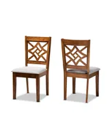 Nicolette Modern and Contemporary Wood Dining Chair Set, 2 Piece