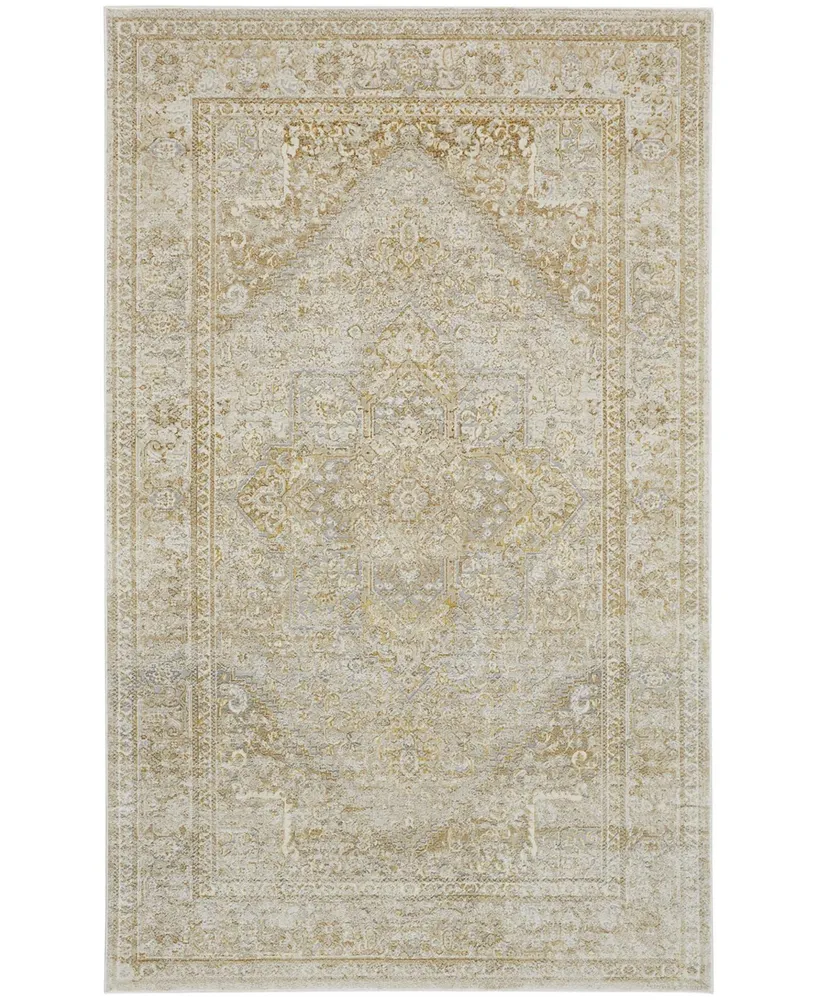 Feizy Aura R3734 1'8" x 2'10" Area Rug - Gold