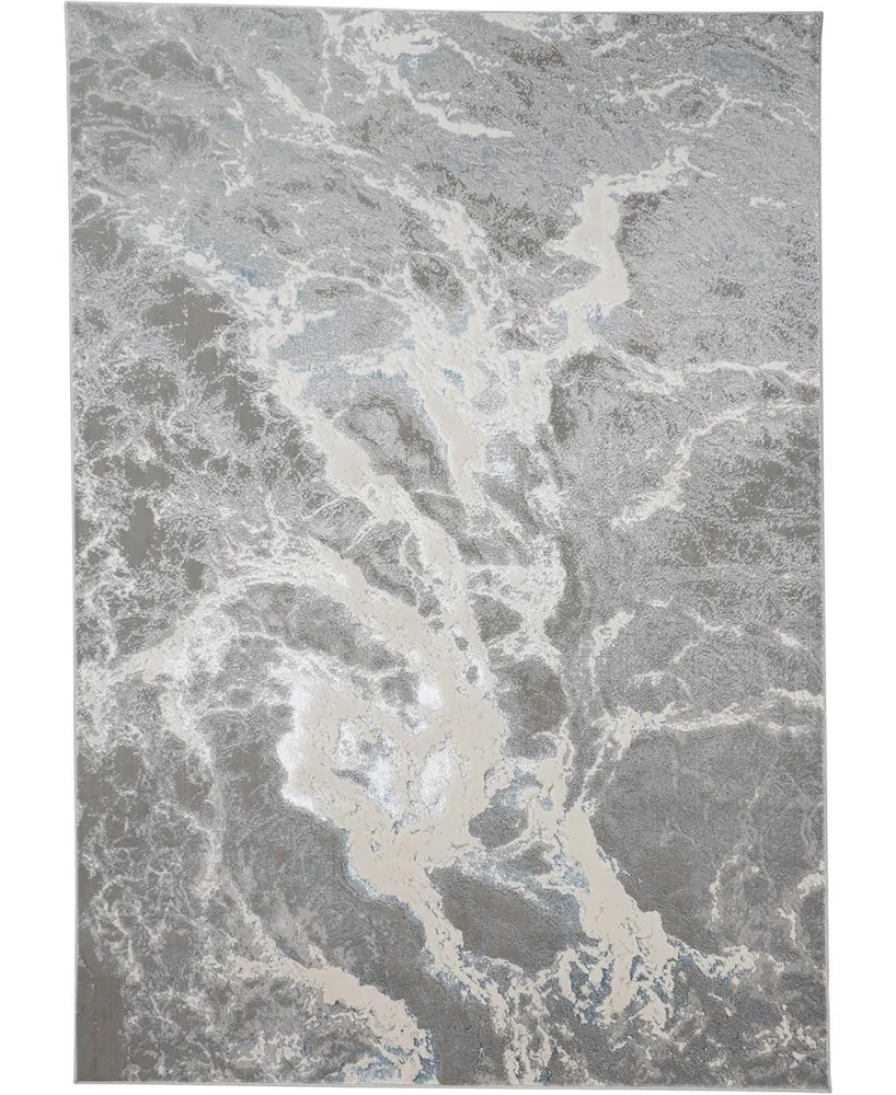 Feizy Azure R3539 6'7" x 9'6" Area Rug - Silver