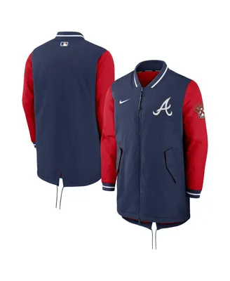 Men's Nike Navy Atlanta Braves Dugout Performance Full-Zip Jacket