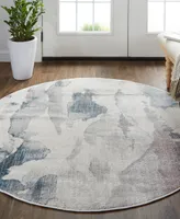 Feizy Kyra R3857 5'6" x 5'6" Round Area Rug