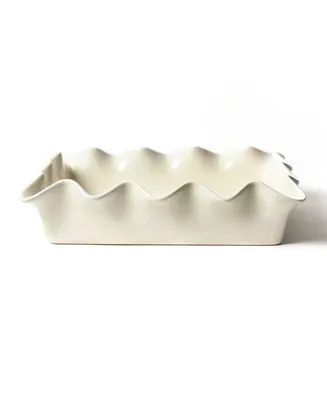 Coton Colors Signature White Ruffle Casserole