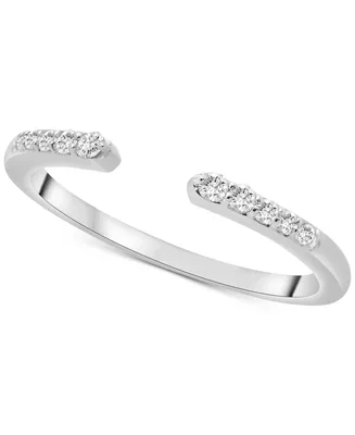Wrapped Diamond Cuff Ring (1/10 ct. t.w.) 14k Yellow, White or Rose Gold, Created for Macy's