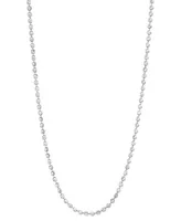 Italian Gold Moon Link 18" Chain Necklace 14k