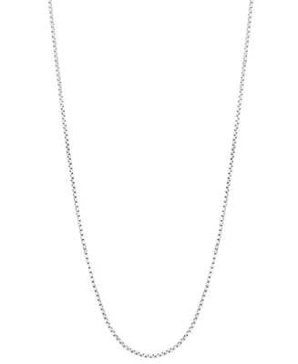 16" Mirror Box Chain (5/8mm) in 14K White Gold