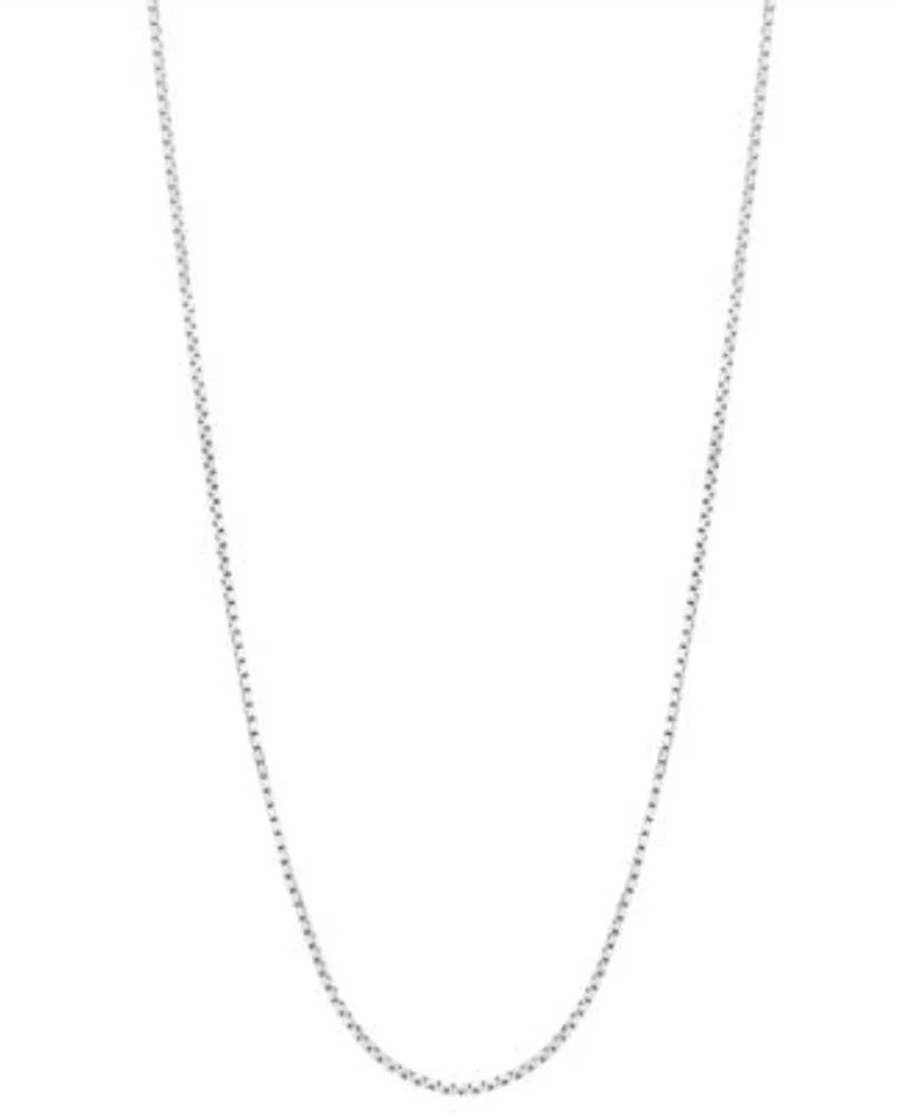 16 24 Mirror Box Chain 5 8mm In 14k White Gold