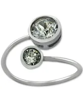 Giani Bernini Crystal Bypass Ring in Sterling Silver, Created for Macy's