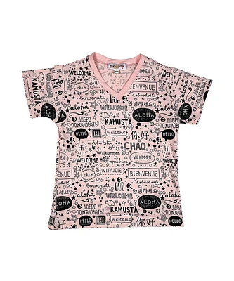Mixed Up Clothing Big Girls Hello Graphic T-shirt