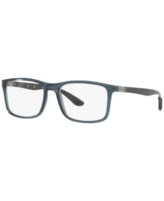 Ray-Ban RB8908 Optics Unisex Rectangle Eyeglasses