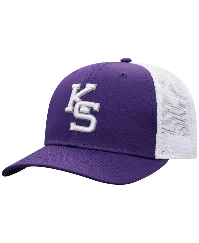Men's Top of the World Purple, White Kansas State Wildcats Trucker Snapback Hat