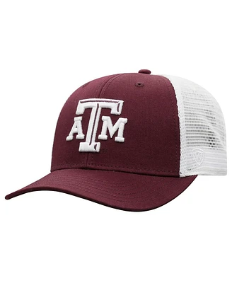 Men's Top of the World Maroon, White Texas A&M Aggies Trucker Snapback Hat