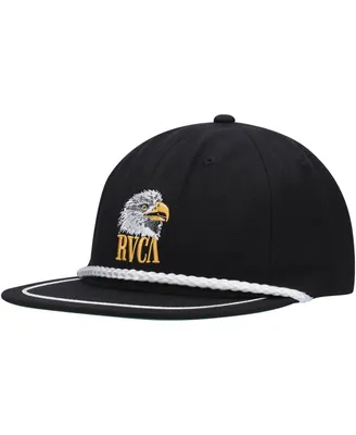 Men's Rvca Black Flight Snapback Hat
