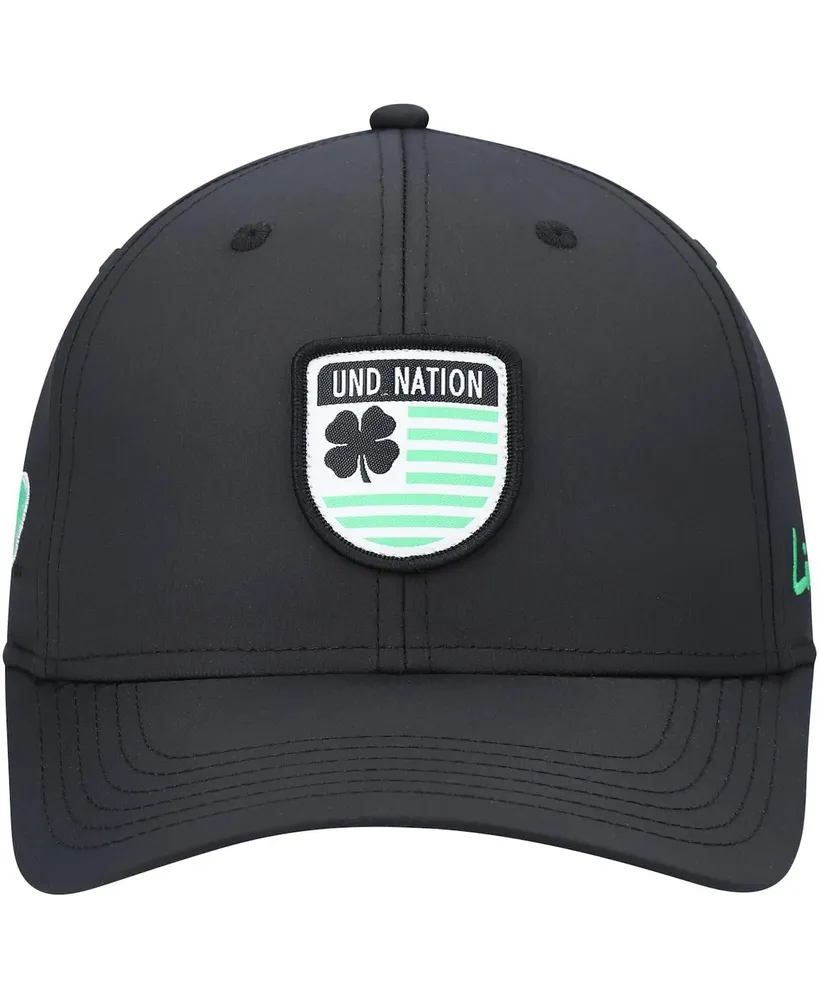 Men's Black North Dakota Nation Shield Snapback Hat