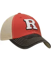 Men's Top of the World Scarlet, Tan Rutgers Scarlet Knights Offroad Trucker Hat
