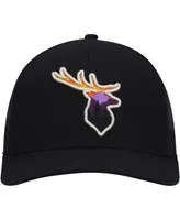 Men's Local Crowns Black Deer Animal Collection Forest Views Trucker Snapback Hat