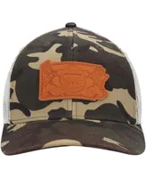 Men's Local Crowns Camo Pennsylvania Icon Woodland State Patch Trucker Snapback Hat