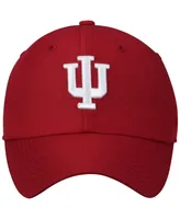 Men's Top of the World Crimson Indiana Hoosiers Primary Logo Staple Adjustable Hat