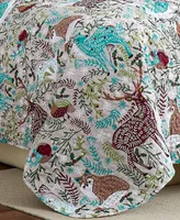 Southshore Fine Linens Christmas Woodland Oversized Reversible 6-Pc. Quilt Set, Twin/Twin Xl