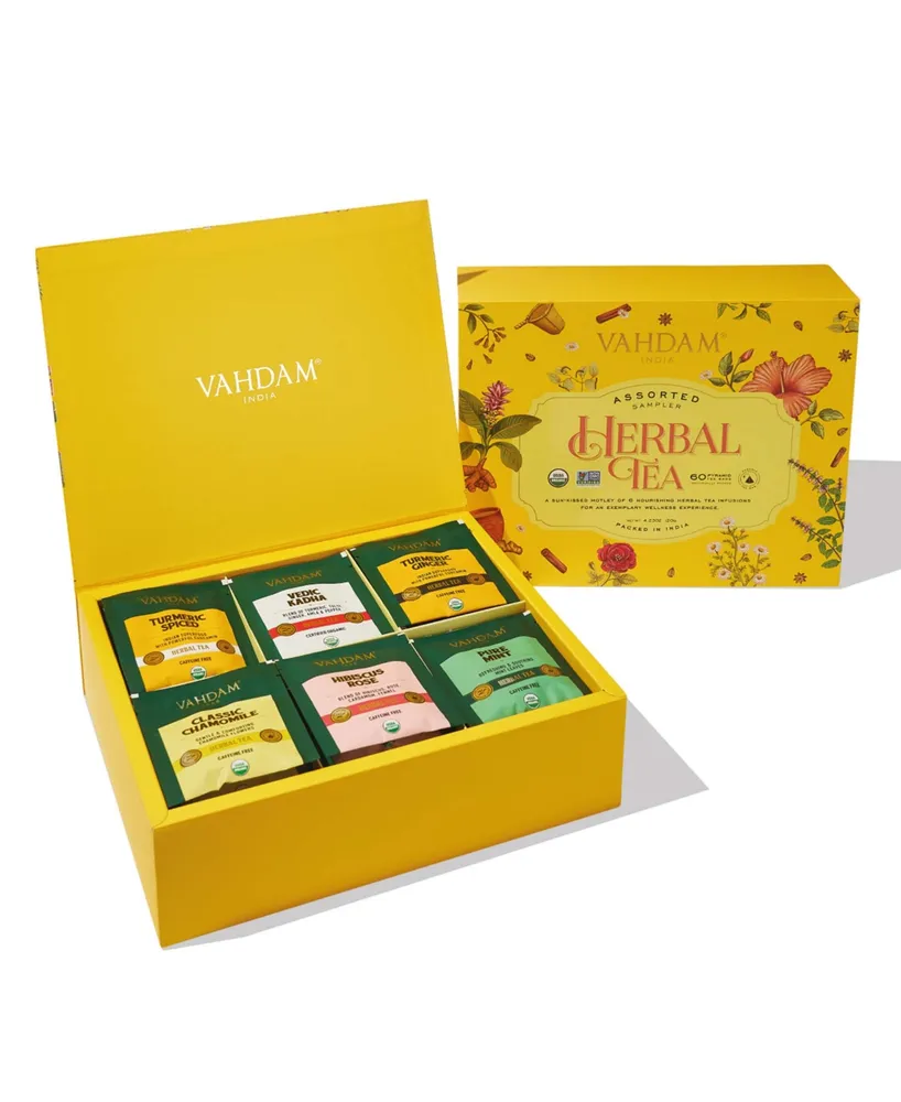 Thoughtfully Gourmet, Tea Therapy Tea Infusion Gift Set, Set of 7