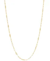 Mirror Link 18" Chain Necklace in 14k Gold