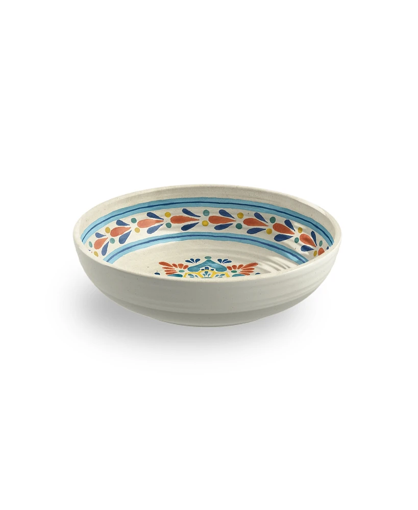 TarHong 8" LaCena Medallion 6-Piece Low Bowl Set, 43.3 oz