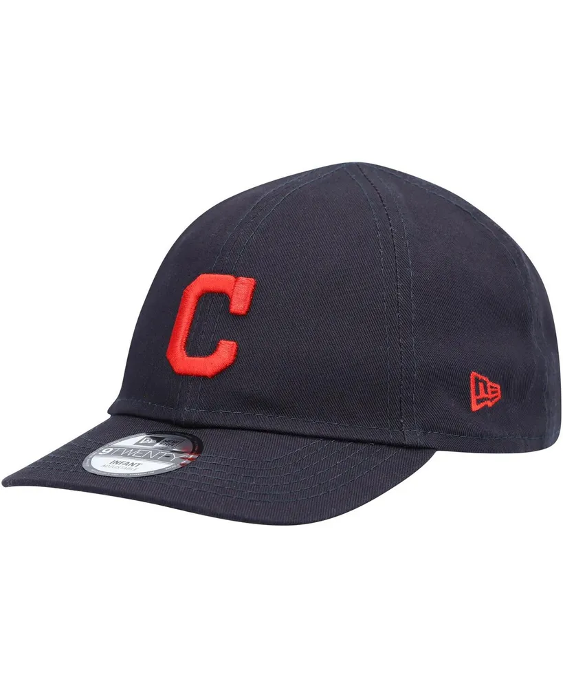 Men's New Era Navy Cleveland Indians Cooperstown Collection Logo 59FIFTY  Fitted Hat 