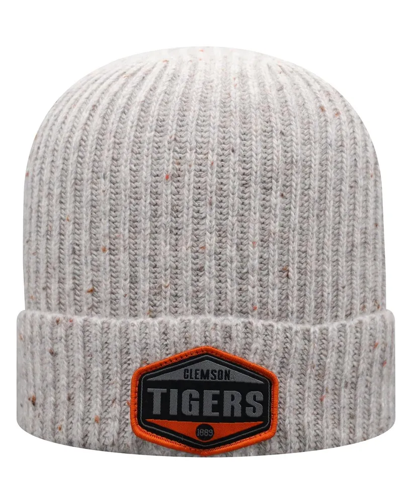 Men's Top of The World Gray Clemson Tigers Alp Cuffed Knit Hat