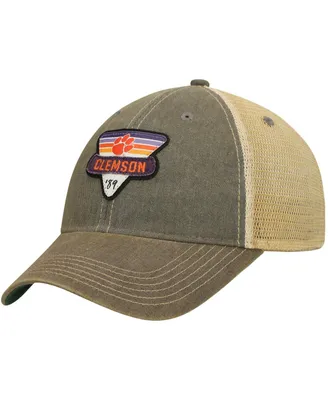 Men's Gray Clemson Tigers Legacy Point Old Favorite Trucker Snapback Hat