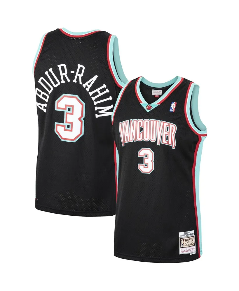 Men's Mitchell & Ness Shareef Abdur-Rahim Black Vancouver Grizzlies 2000-2001 Hardwood Classics Swingman Jersey