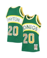 Men's Mitchell & Ness Gary Payton Green Seattle SuperSonics 1994-95 Hardwood Classics 75th Anniversary Diamond Swingman Jersey