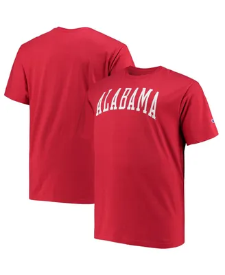 Men's Champion Crimson Alabama Crimson Tide Big and Tall Arch Team Logo T-shirt