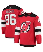 Men's adidas Jack Hughes Red New Jersey Devils Home Authentic Pro Player