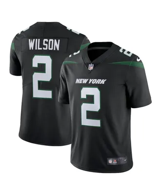 Men's Nike Zach Wilson Stealth Black New York Jets Vapor Limited Jersey