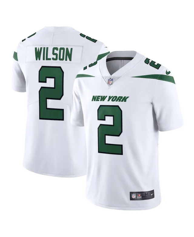 Men's Nike Zach Wilson Spotlight White New York Jets Vapor Limited Jersey Size: Medium